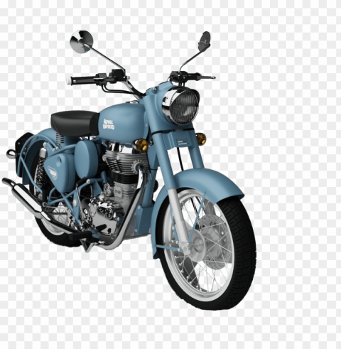 royal enfield classic squadron blue - royal enfield bullet scale model Transparent PNG pictures for editing