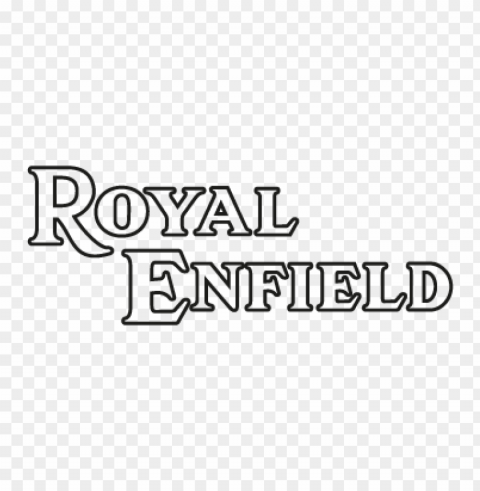 royal enfield outline vector logo free download PNG Image with Isolated Artwork