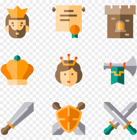 royalty 30 icons - icon ts3 มงกฎ Isolated PNG Graphic with Transparency