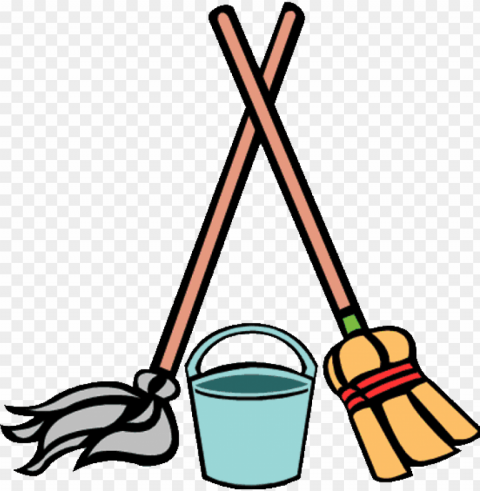 royalty free download broom transparent cleaning - mop and bucket cartoo PNG images with no watermark