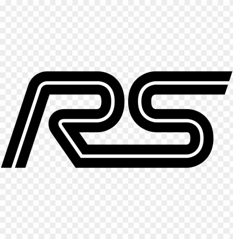 rs logo transparent - monstermashdesignsco ford rs car t-shirt blue focus Isolated Subject in HighResolution PNG
