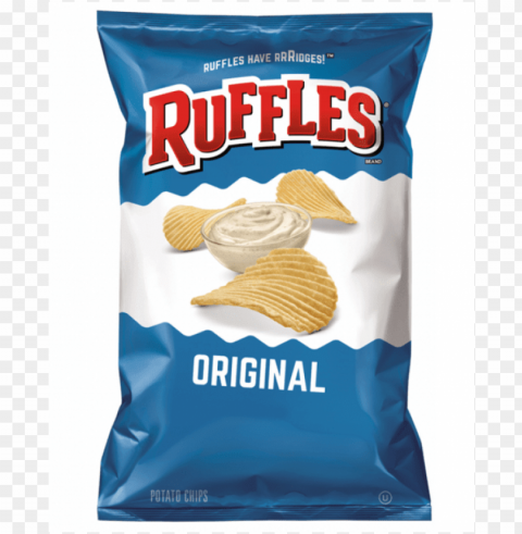 Ruffles Original - Sweet And Salty Crisps PNG Illustration Isolated On Transparent Backdrop