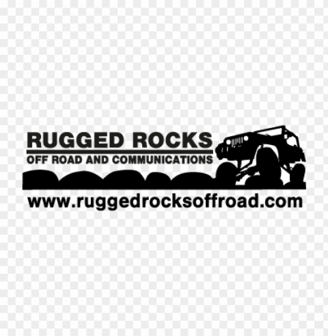 rugged rocks off road vector logo PNG Image with Isolated Subject