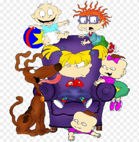 rugrats group image - rugrats characters 1990 Isolated Graphic on HighQuality Transparent PNG
