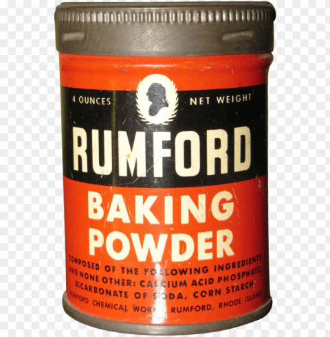 rumford baking powder tin - food PNG images for printing