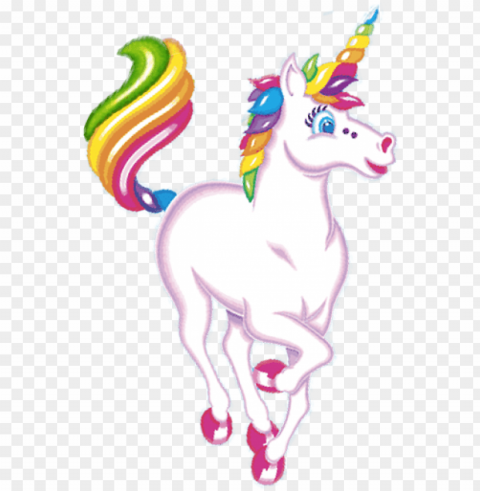 running cartoon unicorn - lisa frank markie unicor Isolated Object on HighQuality Transparent PNG