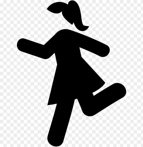 running girl - - running girl icon PNG Image with Transparent Isolated Design