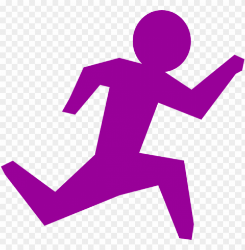 running person - stick figure runni Transparent PNG image