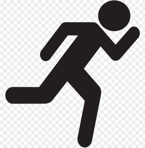 running stick figure - stickman PNG for web design