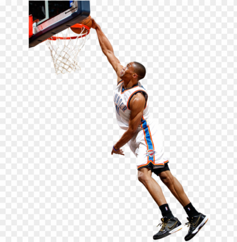 russell westbrook dunk - russell westbrook dunk transparent Isolated PNG Element with Clear Transparency