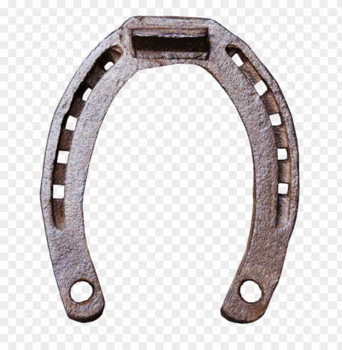 rusty horseshoe Isolated Character on Transparent PNG