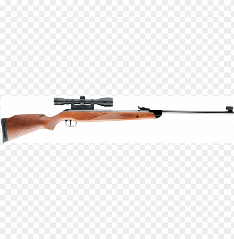 rws model 350 p magnum air rifle with scope combo - firearm Isolated Artwork on Clear Background PNG
