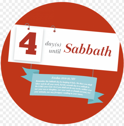 sabbath countdown flip chart - circle PNG transparent photos for design