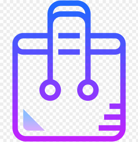 sac de courses icon - play store icon colorful PNG file with alpha