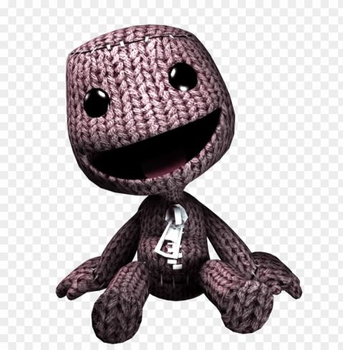 sackboy Isolated Artwork on Clear Background PNG