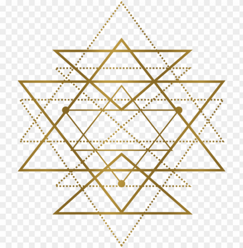 sacred geometry gold 07 - sacred geometry logo gold Isolated Character on Transparent PNG