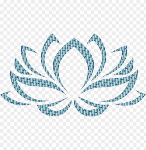 sacred lotus silhouette flower drawing computer icons - lotus flower black and white Transparent PNG Isolated Item