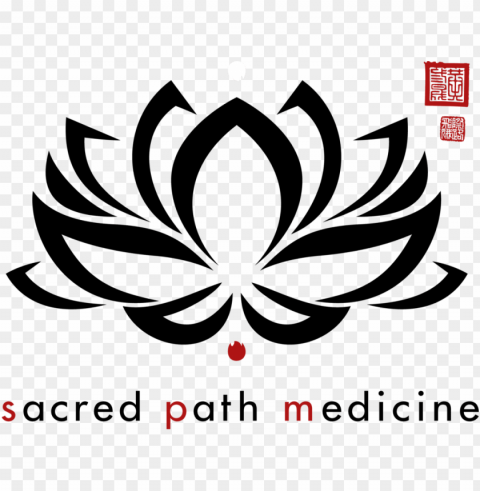 sacred path medicine - lotus flower clipart Transparent PNG Isolated Object