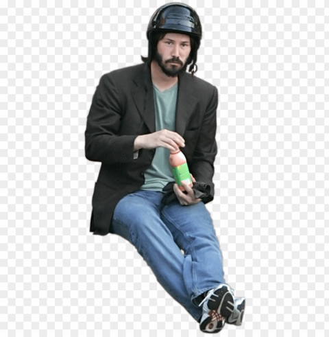 sad keanu reeves HighQuality Transparent PNG Isolation