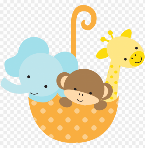 safari baby shower clipart - gender neutral baby shower clip art PNG with clear transparency