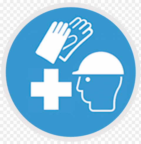 safety icon clipart - wear safety helmet signage PNG with alpha channel for download