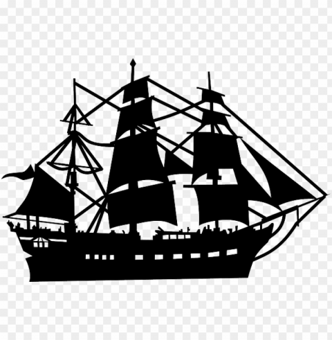 sailer boat ship silhouette sailing ship pirate - ship silhouette PNG images with alpha mask