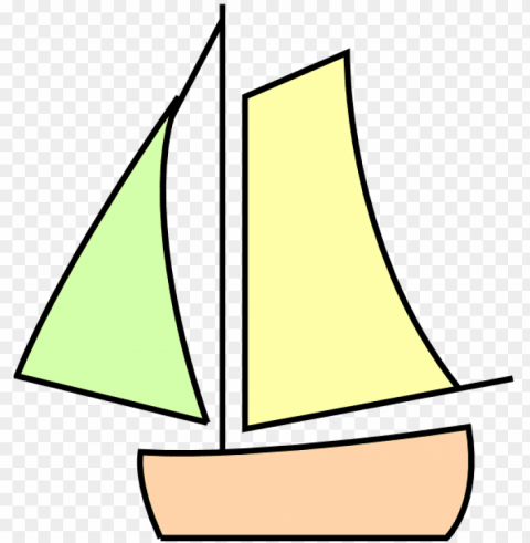 sailing boat white clip art - drawing yacht clipart PNG Graphic Isolated with Clarity