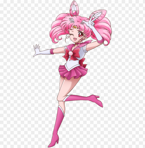 sailor chibi moon crystal PNG Isolated Subject on Transparent Background