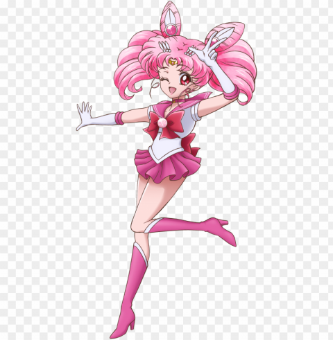 Sailor Chibi Moon Crystal PNG Isolated Subject On Transparent Background