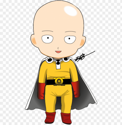 saitama chibi - anime Isolated Item with HighResolution Transparent PNG