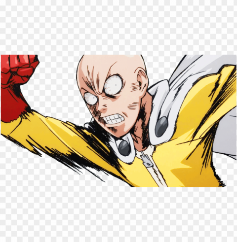 saitama sticker - one punch ma PNG Graphic Isolated with Clarity