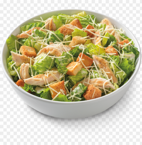 salad with chicken - chicken caesar salad PNG Graphic Isolated on Clear Backdrop