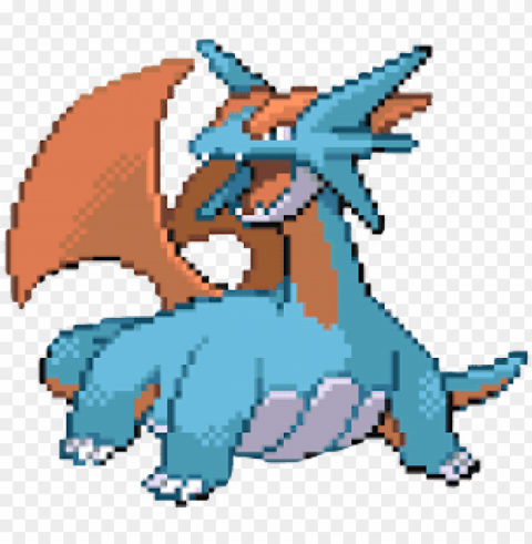 salamence gen 3 sprite Transparent PNG Isolated Graphic with Clarity