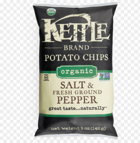 salt & fresh ground pepper organic potato chips - kettle organic potato chips Transparent PNG graphics variety