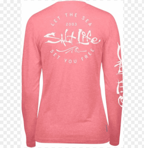salt life women's be free slx uvapor performance long - salt life long sleeve women's PNG images with clear alpha channel PNG transparent with Clear Background ID ac9ba008