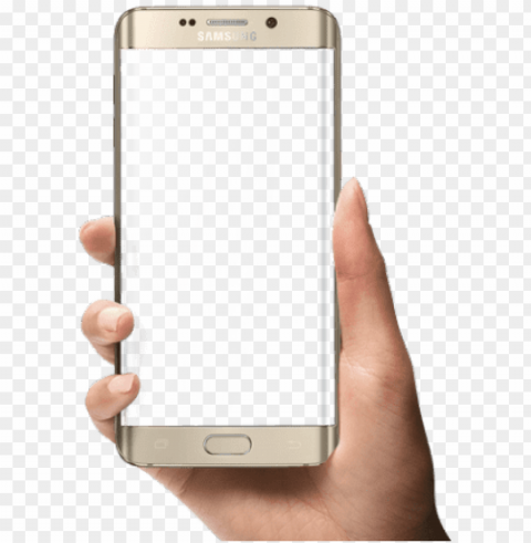 samsung mobile phone clipart frame - mobile frame in hand Transparent PNG Isolated Graphic Design
