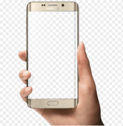 Samsung Mobile Phone Clipart Frame - Mobile Frame In Hand Transparent PNG Isolated Graphic Design