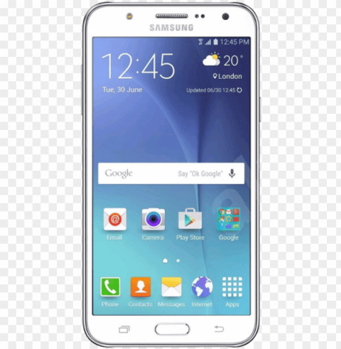samsung mobile phone clipart hand - samsung galaxy j5 white PNG photo