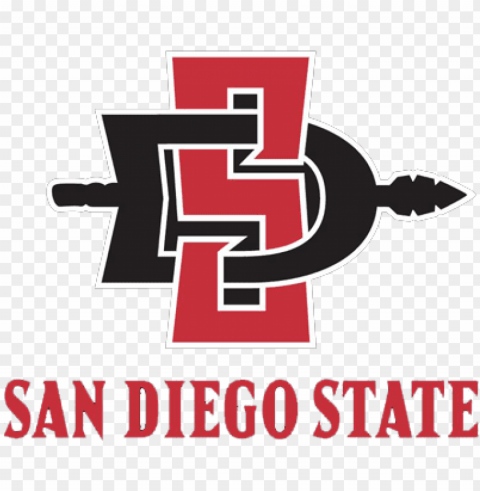 san diego state university sports mba Isolated Artwork with Clear Background in PNG