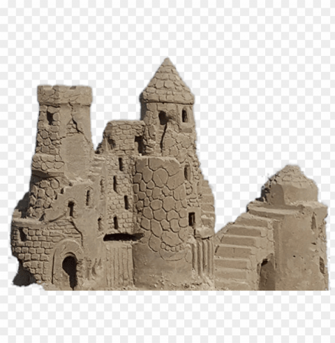sand castle PNG graphics with clear alpha channel broad selection