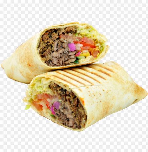 sandwiches - beef shawarma sandwich Clear Background PNG Isolated Graphic