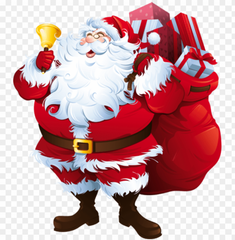 santa claus happy PNG images with clear cutout