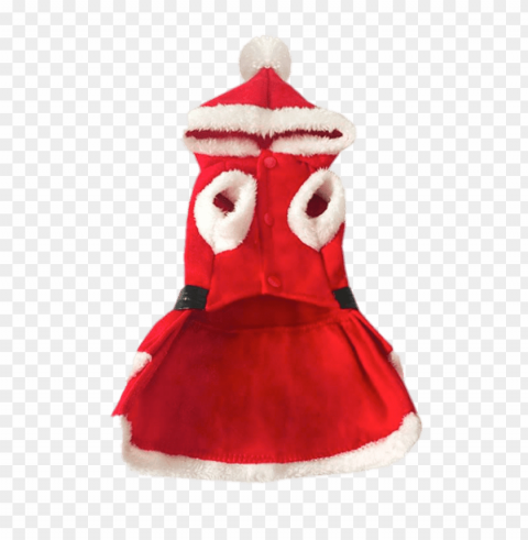 santa claus outfit for dogs PNG photo with transparency