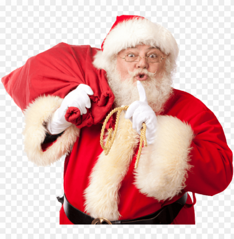 santa claus silence PNG images with no fees