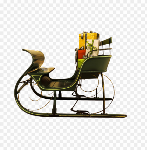 santa claus sleigh PNG images with transparent backdrop