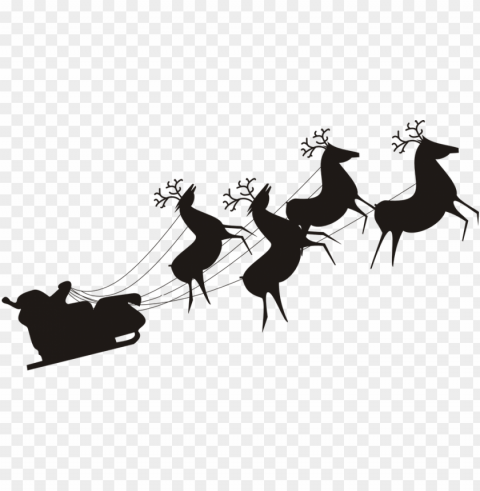 santa claus sleigh taking off PNG images with transparent canvas compilation