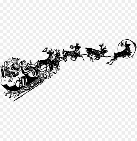 santa claus sleigh vector PNG images with transparent canvas comprehensive compilation