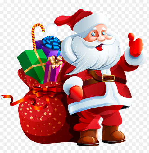Santa Clause PNG Graphic Isolated with Transparency