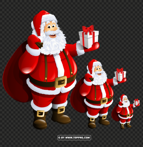 santa claus PNG Graphic with Clear Background Isolation