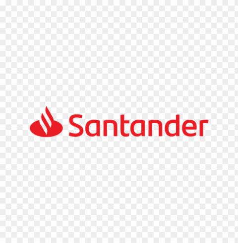 santander new logo in vector format for free download Isolated Item with Transparent PNG Background